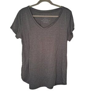 Torrid Classic Fit Gray V Neck Tee Shirt Plus Size 1